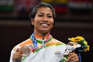 Lovlina Borgohain after winning the bronze at the 2020 Tokyo Olympics: Day 15 - Source: Getty